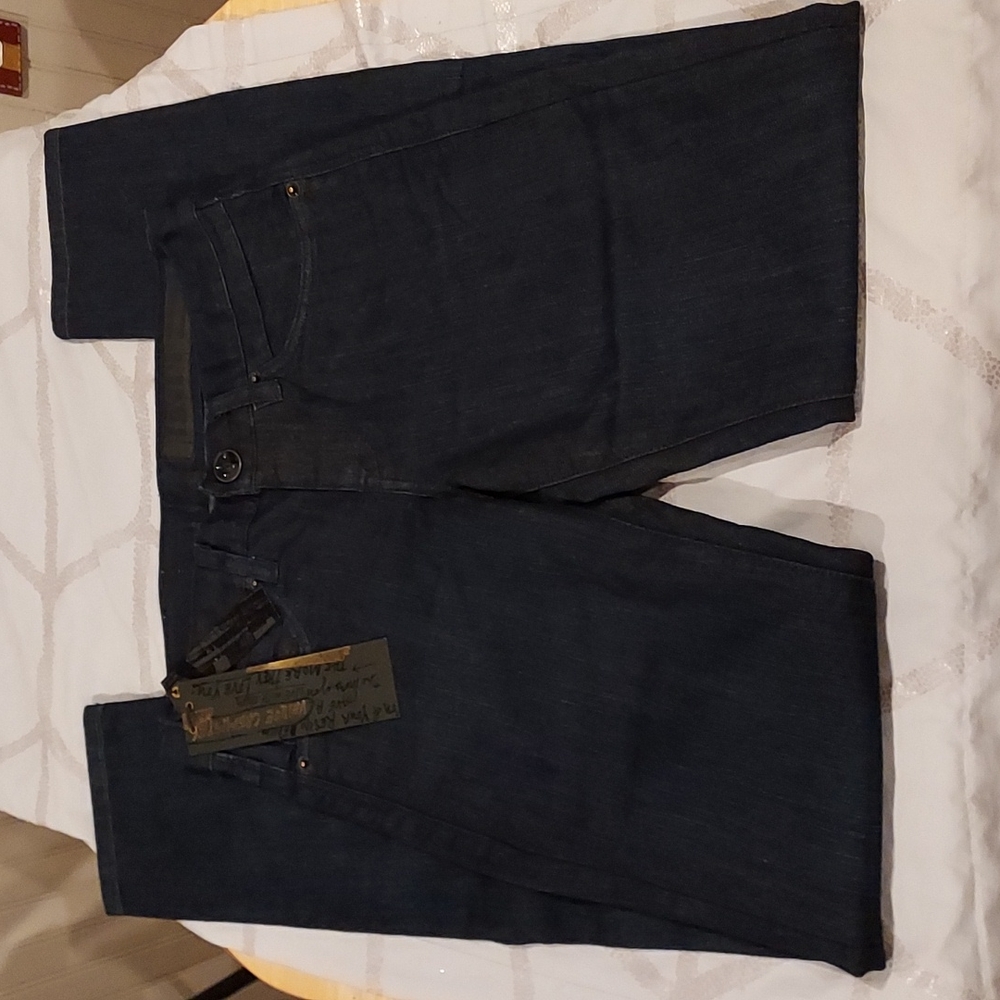 NWT Women's Size 26 Resin Black Skinny Jeans W/ Tee Shirt Size S